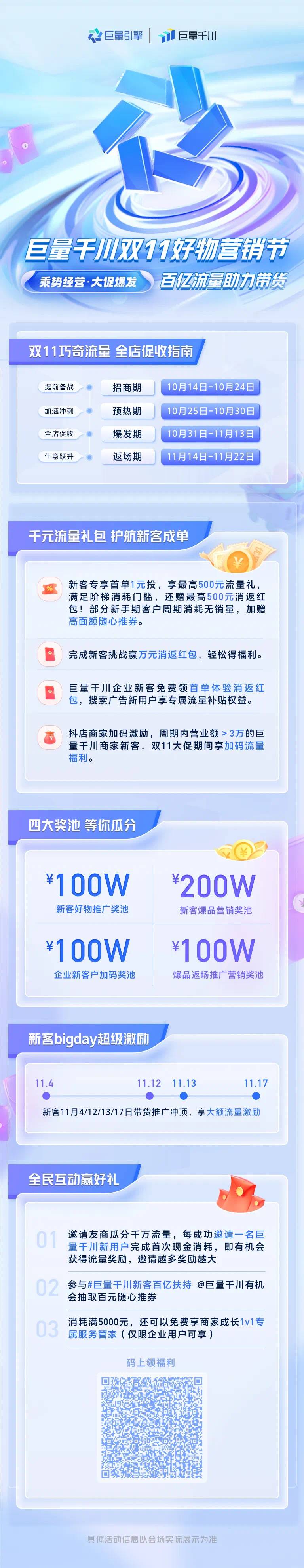 百亿流量助力带货！巨量千川双11好物营销节来啦