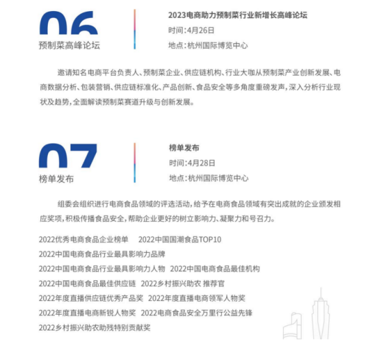 2023中国(杭州)食品电商选品博览会,即将于杭城启幕!