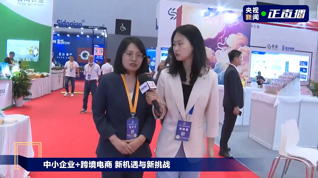 中小商协跨境电商分会副会长张娜受邀出席廊洽会，并接受央视采访