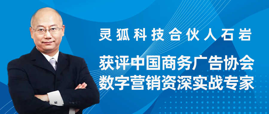 灵狐科技合伙人石岩获评中国商务广告协会数字营销资深实战专家
