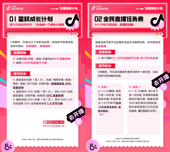 冲刺 618！开播瓜分千亿流量！流量掘金六大玩法来助力！