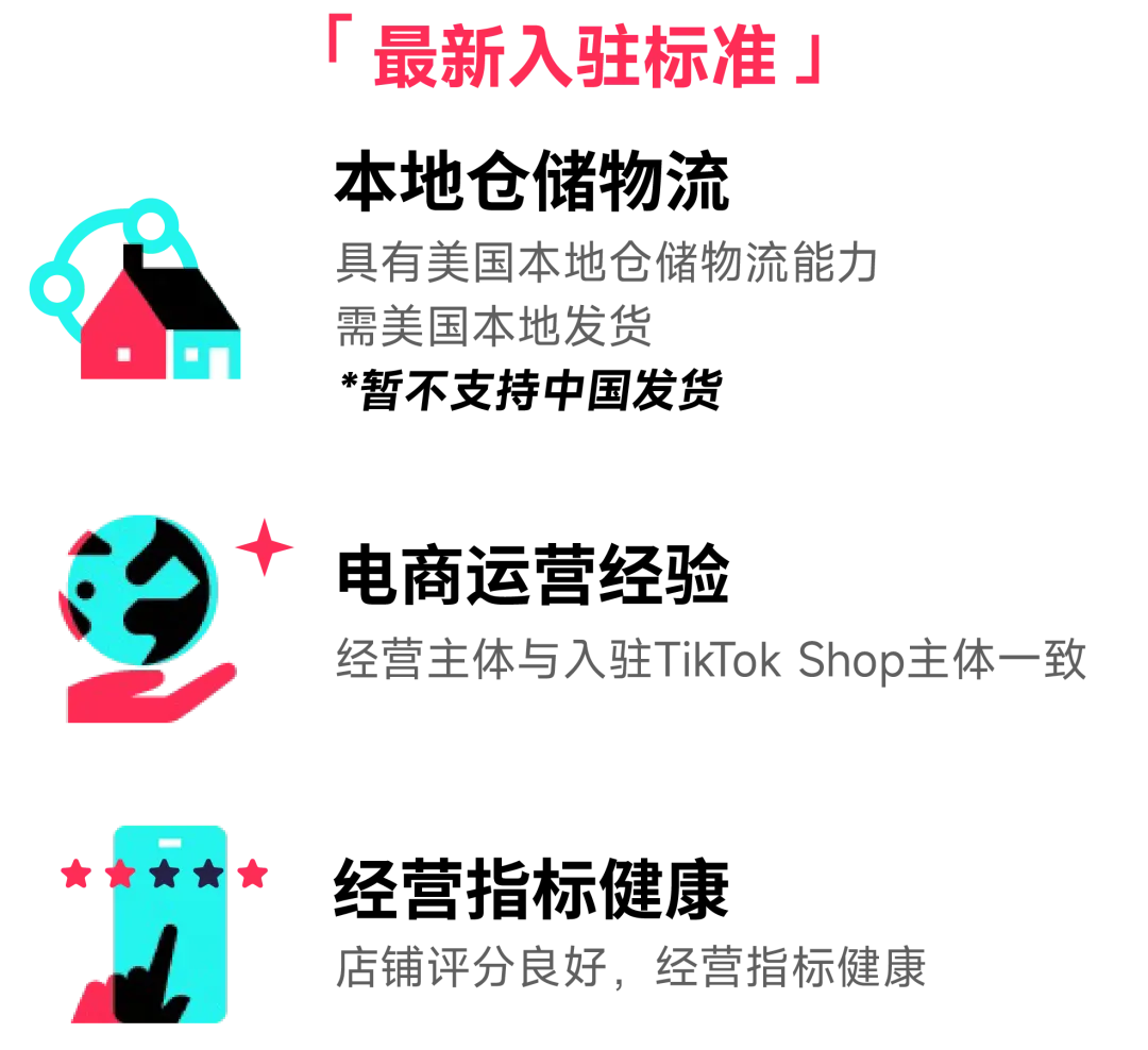 TikTok Shop更新美国主体入驻要求，要求本地仓储物流能力