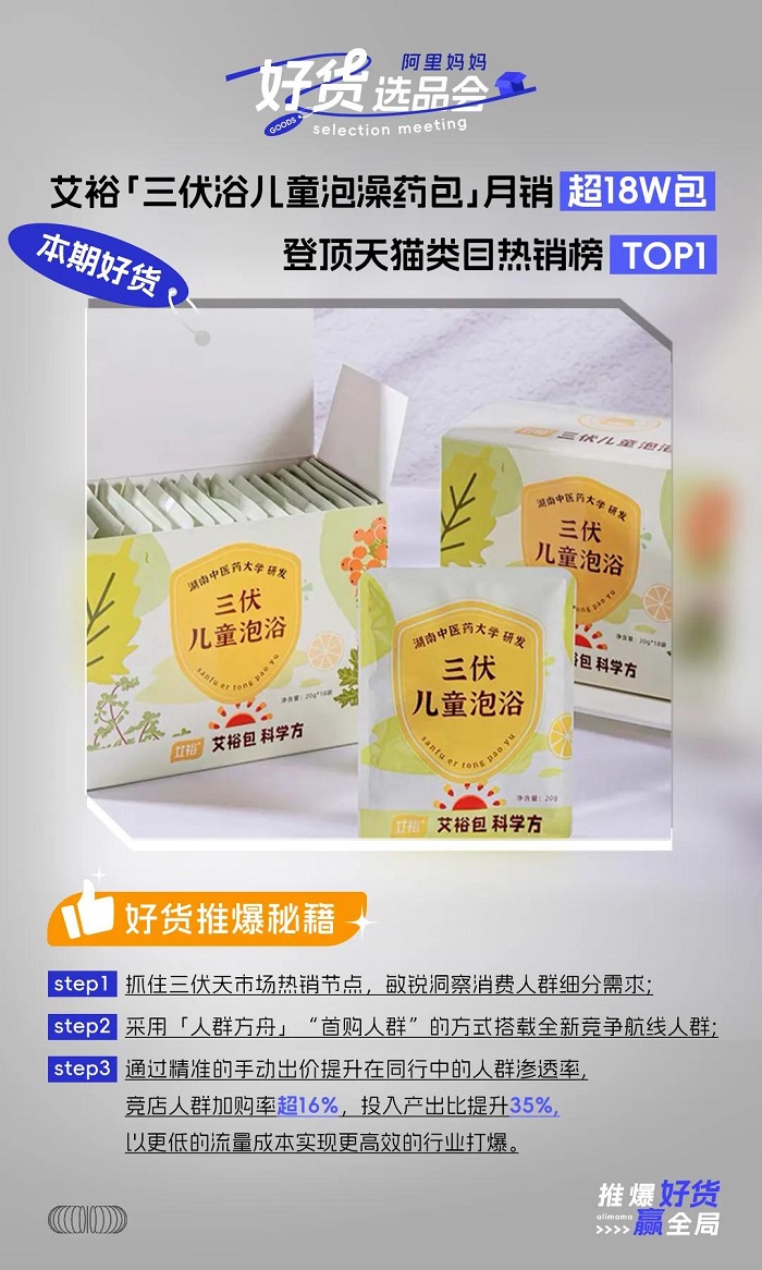 瞄准“热养生”赛道，阿里妈妈助艾裕推爆三伏天好货
