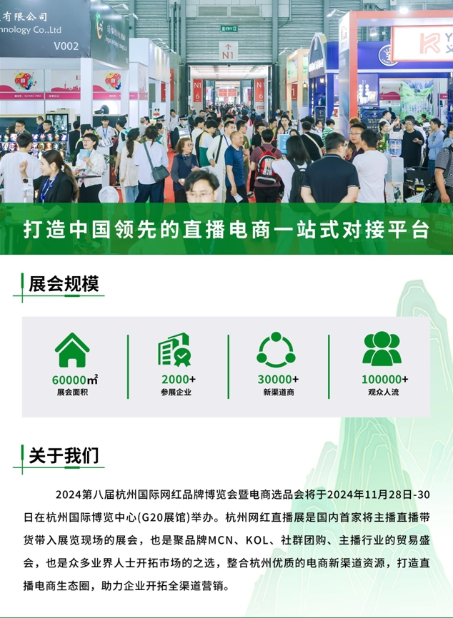 2024第八届杭州国际网红品牌博览会暨直播选品展会