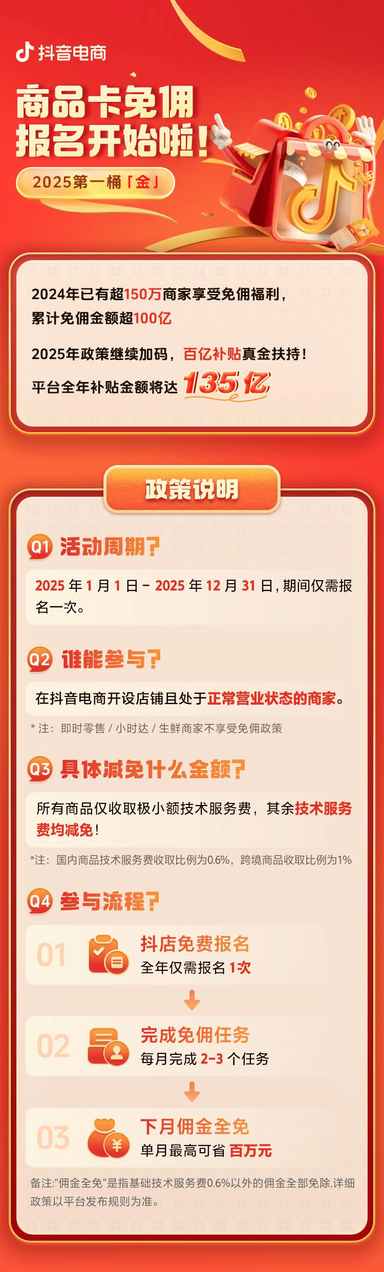 2025抖音电商第一桶金，商品卡免佣报名开始啦