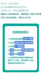 全棉时代：在售50款卫生巾质检100%合格，近三年522次抽检全部合格