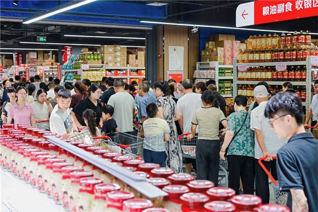 京东折扣超市宿迁四店齐开，开场即限流，多款商品被抢断货