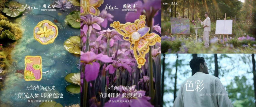 3.5亿！周大生用「荧光珐琅+莫奈IP」破珠宝内卷，七夕全域营销引爆新增长