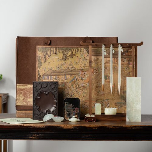 京东11.11演绎非遗之美 原价18888元的连年有余文房四宝 起拍价仅需1元