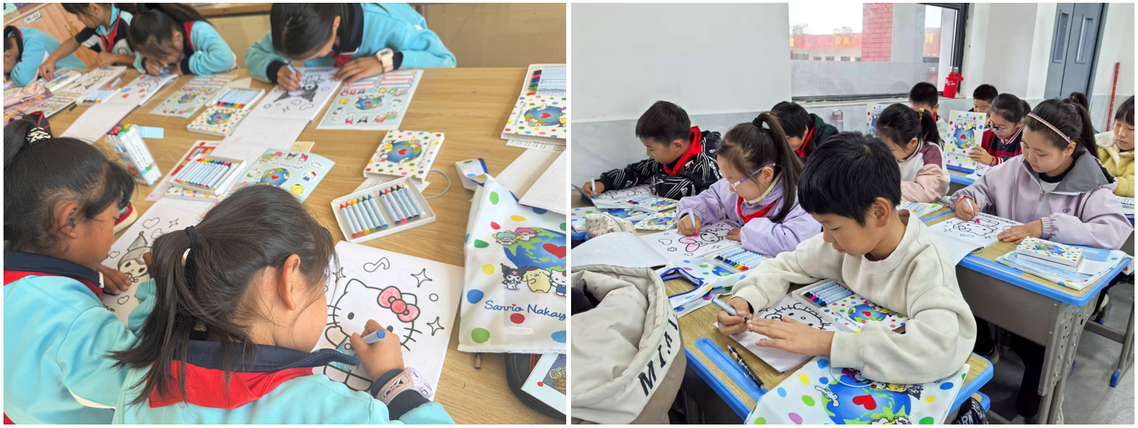 三丽鸥暖心公益步履不停 用色彩点亮乡村儿童美育梦想