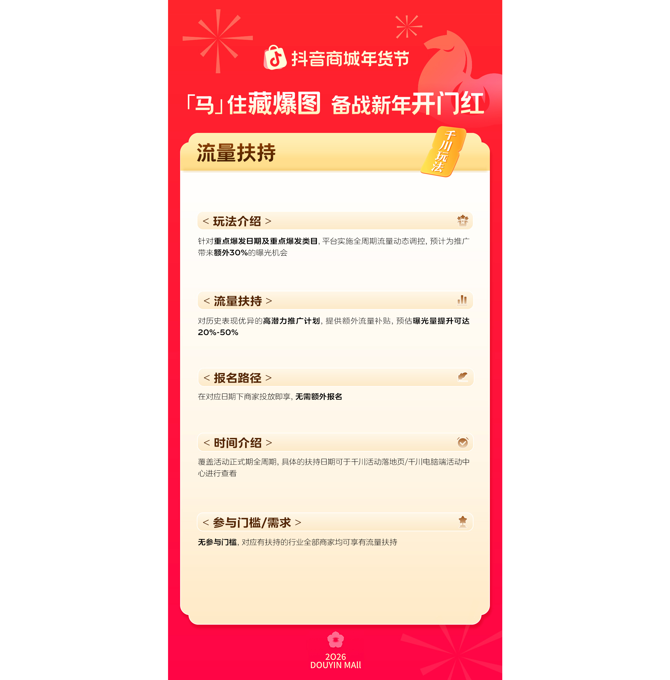 「马」住首波平台消费券！跟着抖音商城年货节藏爆图，迎接新年好生意