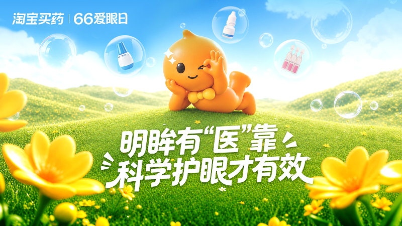 倡议科学护眼:淘宝买药联合参天、齐鲁、恒瑞等6家药企共建“科学护眼联盟”