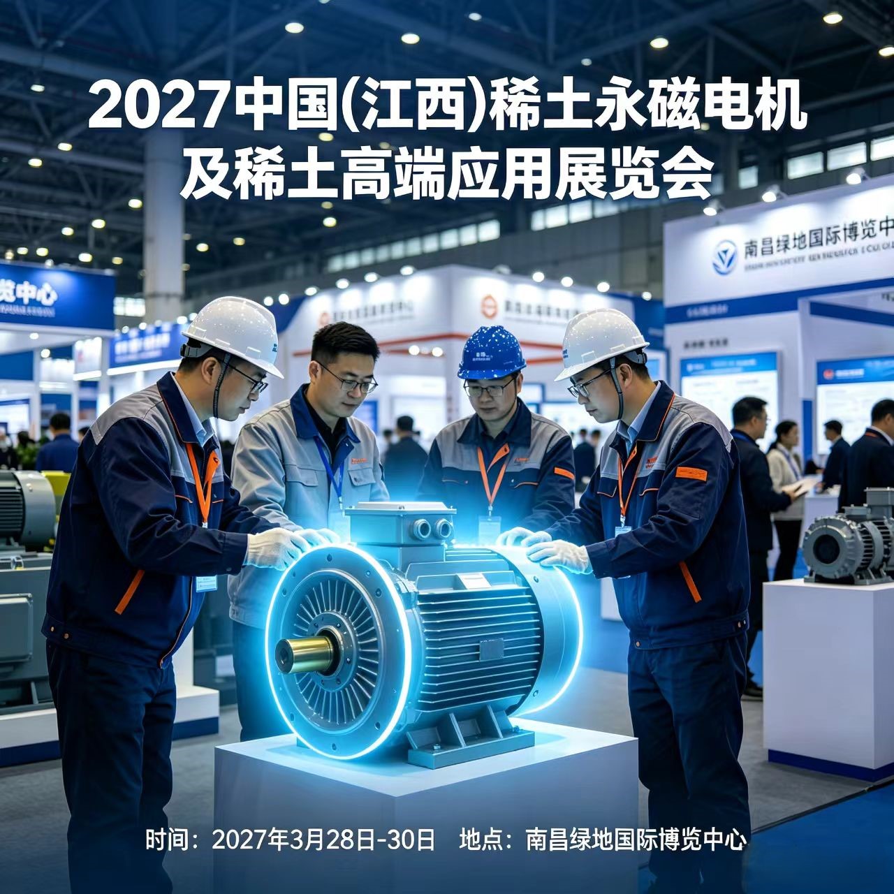 世界钨都|​2027中国(江西)稀土永磁电机及稀土高端应用展览会