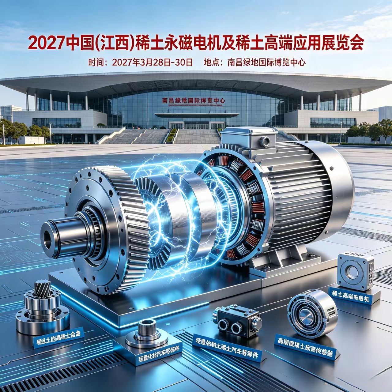 南昌稀土展-2027中国江西稀土永磁电机及稀土高端应用展览会