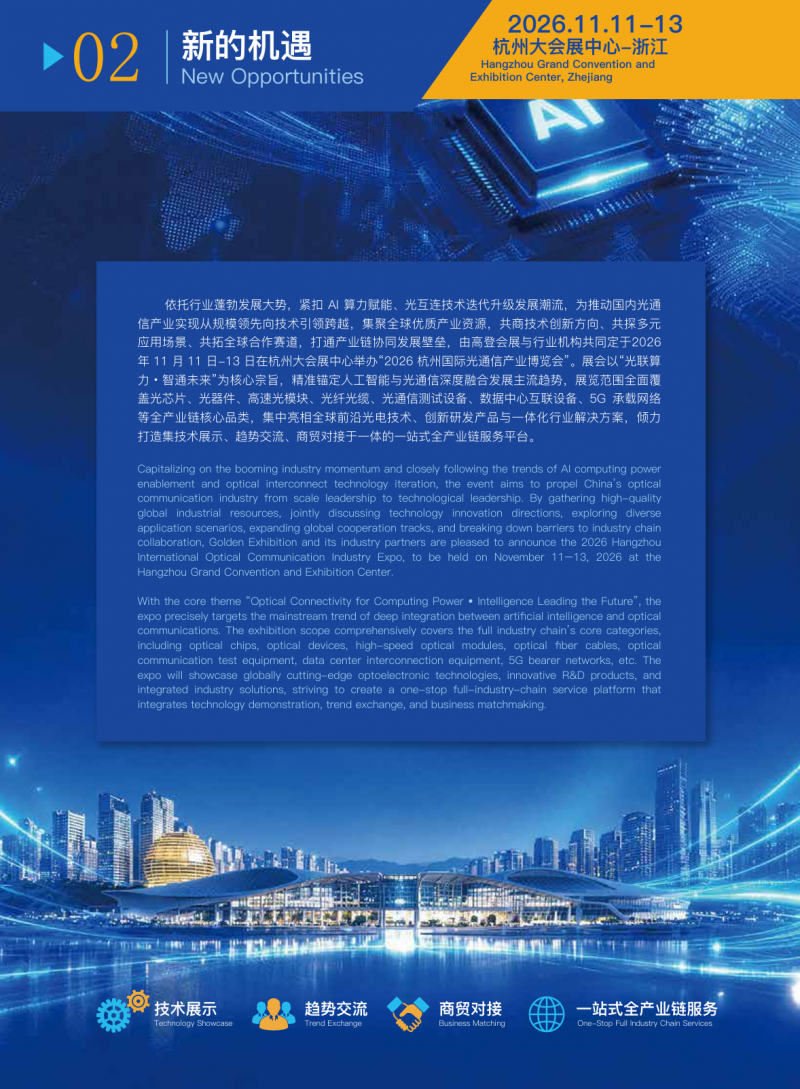 2026杭州国际光通信产业博览会——光联算力·智通未来