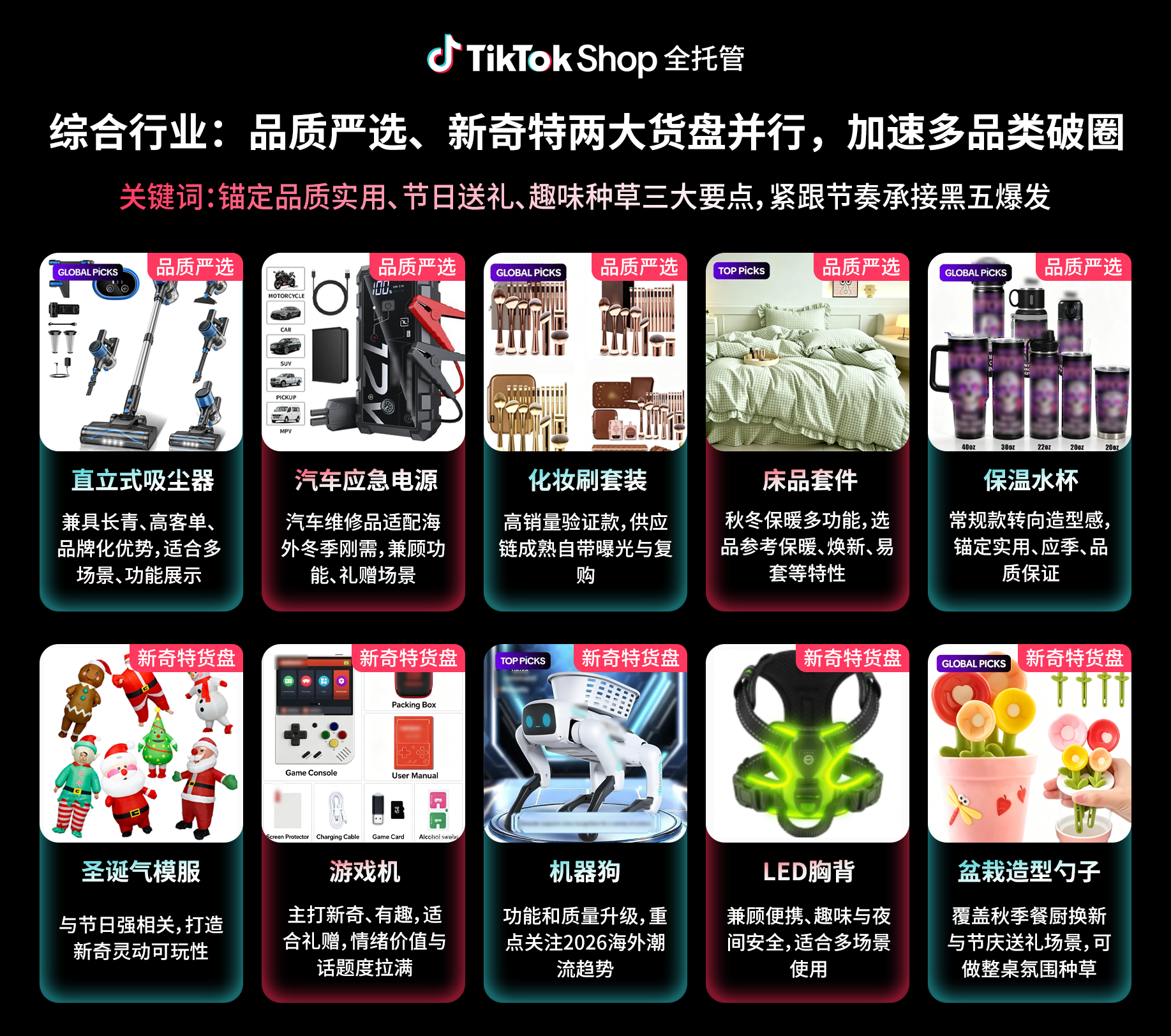 TikTok Shop全托管黑五首次覆盖16国,多类资源助力好货一站卖全球