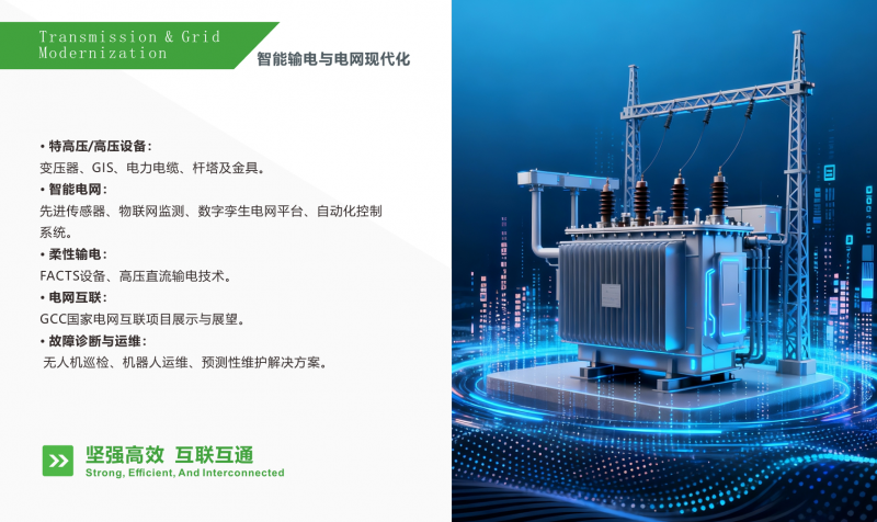 2027中东沙特国际电力展览会|智能输电与电网现代化